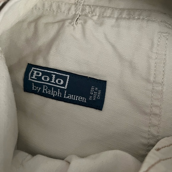 [34/32]VTG Polo Ralph Lauren Beige Cargo Pants - Picture 6 of 12